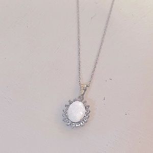 New fire quartz necklace, 8” drop